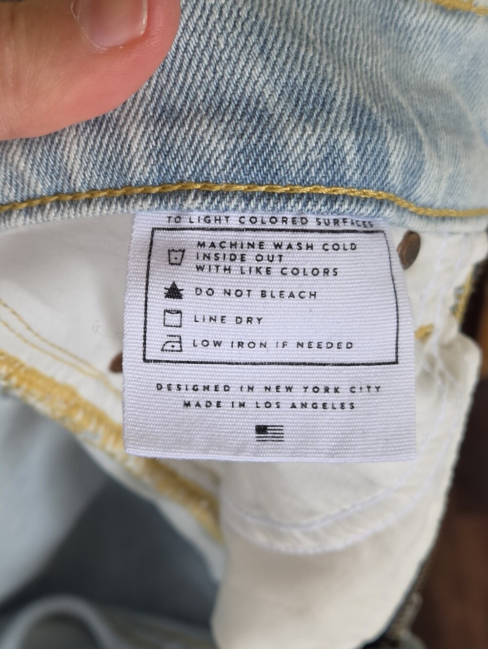 AYR The Sugar Straight Leg Light Wash Distressed Jeans - Picture 10 of 12